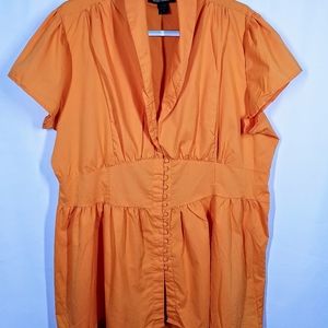 Ashley Stewart orange top